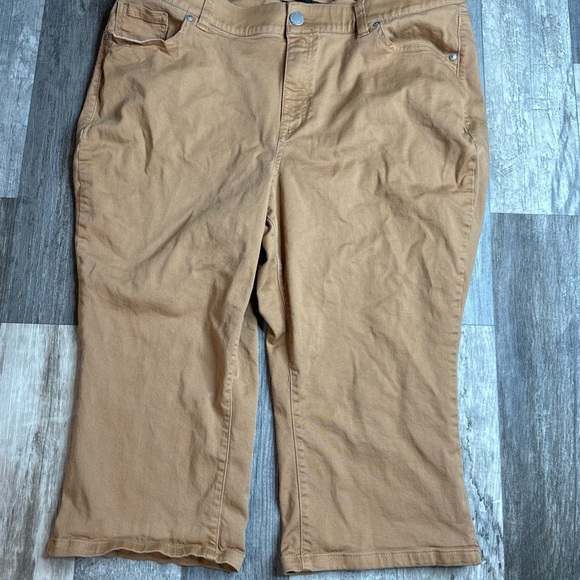 Lane Bryant Pants - Lane Bryant Women’s Shorts Capris, 18, Light Orange, Brown